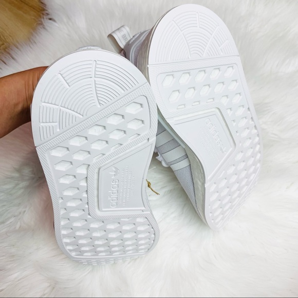 adidas NMD_R1 Triple White Refined Parley Shoes - Picture 5 of 7